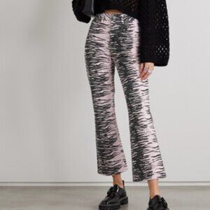 GANNI "BETZY" TIGER STRIPE PINK JEANS